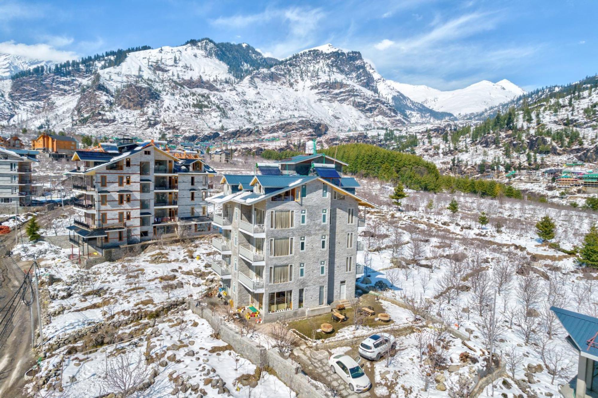 La Aero Resort Home In Snow Mountains Manāli Exterior foto