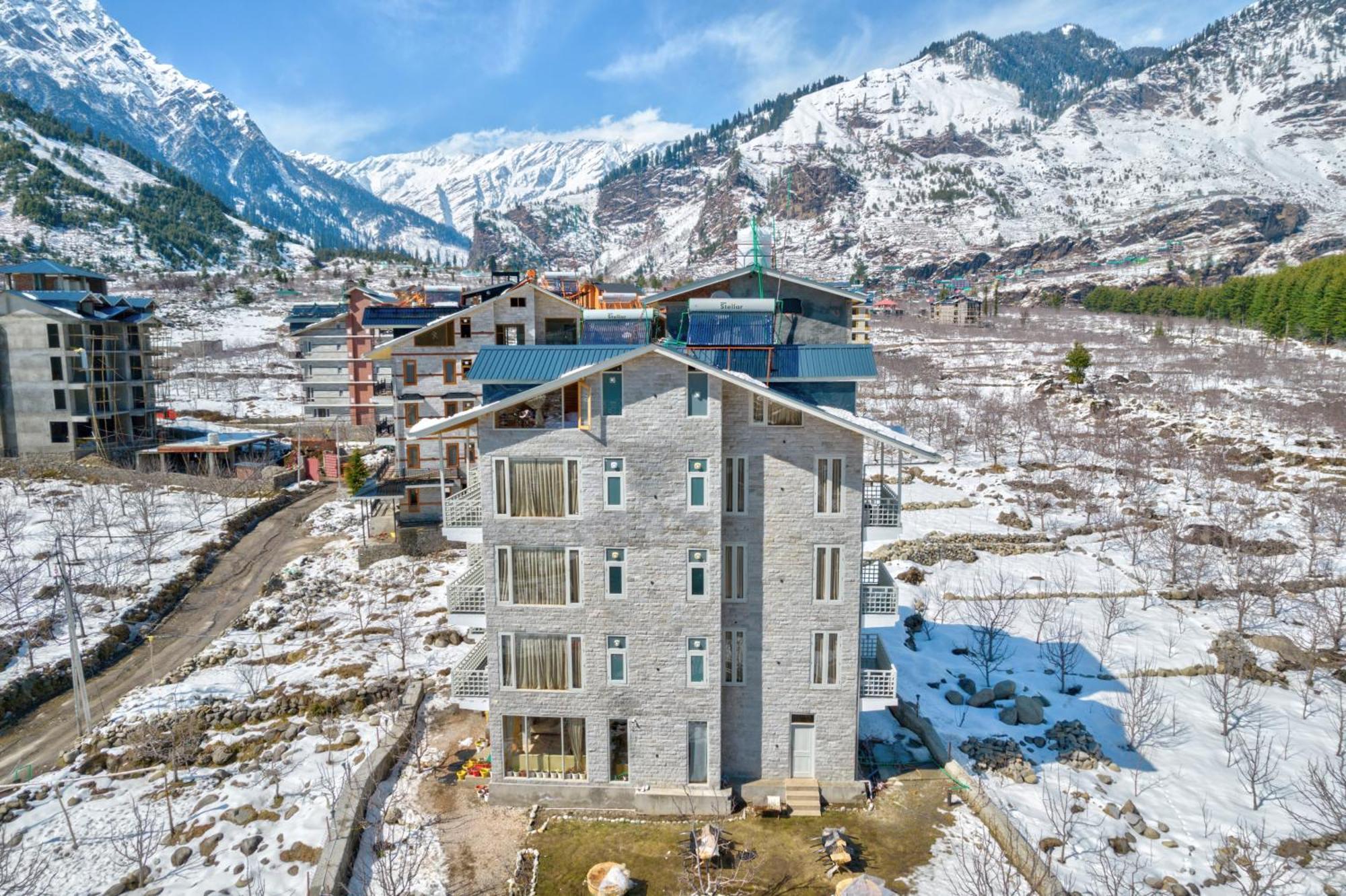 La Aero Resort Home In Snow Mountains Manāli Exterior foto